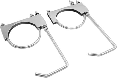 Universal 2.5 inch Exhaust Clamps Exhaust Pipe Bracket with 9.5-Inch Long Muffler Hanger Exhaust Pipe Bracket for Car and Truck Exhaust Pipes (2.5") in Saudi Arabia