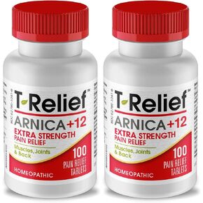 MediNatura T-Relief قوة إضافية من زهرة الأرنيكا + 12 نشاطًا طبيعيًا للمعالجة المثلية لآلام العضلات المفصلية وآلامها للنساء والرجال - 250 قرصًا in Kuwait