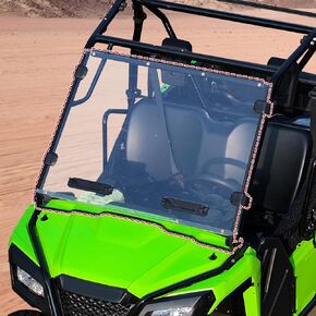 HAKA TOUGH Full Vented Windshield for Pioneer 520 2015-2025 Accessories,Hard Coated Clear Polycarbonate Window with Adjustable Vents for Pioneer 520 / 500 in Saudi Arabia