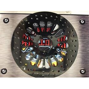 KCINT BLACK SUPER SPOKE REAR BRAKE ROTOR W/BOLTS FOR HARLEY PARTS 1984 & UP in Saudi Arabia