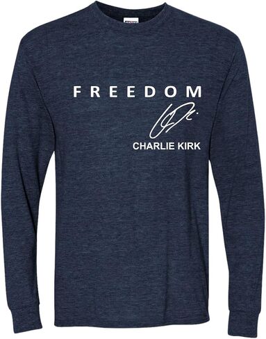 Freedom Charlie, God, Family, Patriotism, Red, White, and Blue, American Activist Mens Long Sleeve Shirt in Saudi Arabia