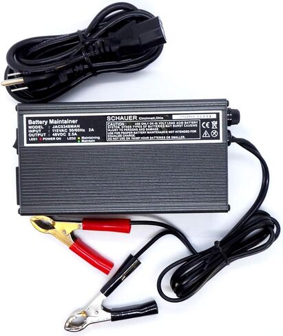 Schauer Charge Master 3 Amps 48V Automatic Battery Charge Maintainer with Battery Clips for Golf Carts in Saudi Arabia