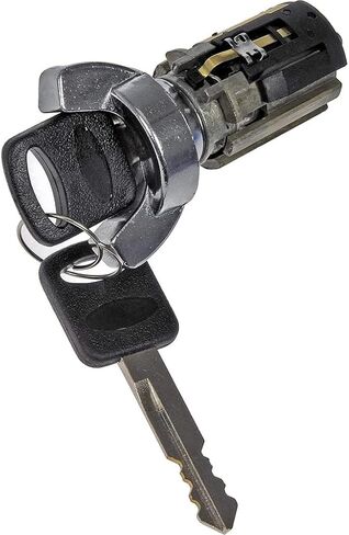 KarParts360 for Ford Ranger 1993 1994 Ignition Lock Cylinder | Chrome Housing | Metal | with Keys | 2 Pices Key | Excluded Key Programmable | Replacement for E6VZ11582A, E6VZ11582B in Saudi Arabia