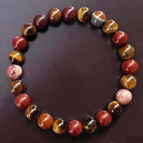 Money Attraction Bracelets for Women Men Attracts Money Wealth Tiger's Eye Stone Red Jade Natural Stone Handmade Stretch Healing Yoga Beaded Bracelet Jewelry Bring Luck Prosperit Spiritual Gifts in Saudi Arabia