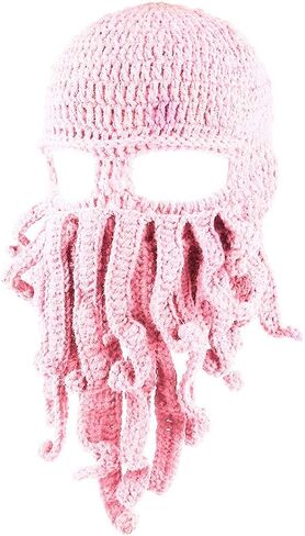 Tentacle Octopus Knit Beanie Hat Pirate Hats Unisex Knitted Squid Mask Ski Balaclava Cap Octopus Bearded Caps in Saudi Arabia