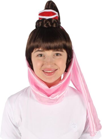 60s American Sitcom Genie Wig for Women - Synthetic Soft Fiber Hair, Ideal for Halloween & Christmas Parties Flame-Retardant Synthetic Fiber, Blonde in Saudi Arabia
