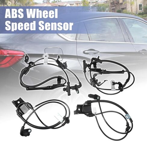 uxcell 1 Set Front Rear Left Right ABS Wheel Speed Sensor No.89542-0T011/89543-0T011/89545-0T011/89546-0T011 for Toyota Venza 2.7L 3.5L 2009-2015 in Saudi Arabia