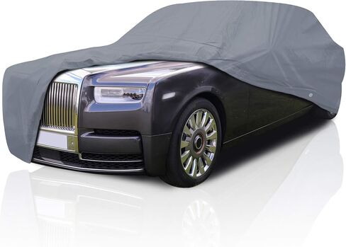 5 Layer Car Cover for Rolls Royce Ghost EWB 2010-2023 Sedan 4-Door Semi Custom Fit Full Coverage Heavy Duty All Weather Protection Breathable Dust Wind Shield in Saudi Arabia