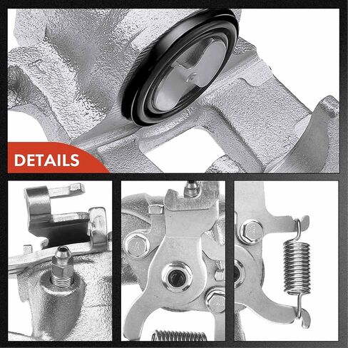 مجموعة فرجار قرص الفرامل A-Premium بدون دعامة متوافقة مع موديلات مختارة من Mazda - 6 2014-2015، L4 2.5L - السائق الخلفي وجانب الراكب، مجموعة من قطعتين in Saudi Arabia