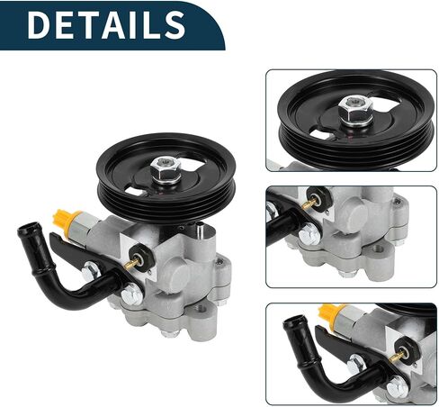 مضخة توجيه كهربائية لكيا سورينتو LX 3.5L V6 2003-2006 رقم ثابت 57100-3E000/5781/13793 مضخة مساعدة الطاقة لون فضي مع بكرة 1 قطعة in Saudi Arabia
