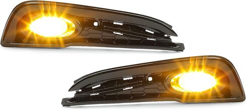 HECASA Fog Lights Compatible with 2013-2015 Honda Civic 4-Door Sedan Bumper Fog Lamp w/Switch Replacement for HO2592135 HO2593135 HO1038114 HO1039114- Yellow in Saudi Arabia