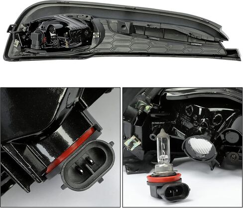 HECASA Fog Lights Compatible with 2013-2015 Honda Civic 4-Door Sedan Bumper Fog Lamp w/Switch Replacement for HO2592135 HO2593135 HO1038114 HO1039114- Yellow in Saudi Arabia