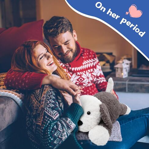 MaoGoLan 14'' Teddy Bear Stuffed Animal Weighted Plush Bear for Anxiety Throw Pillow for Kids Body Pillow with Uncented Beads Inside - Christmas Valentine's Day Birthday in Kuwait