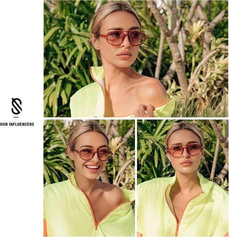 SOJOS Aviator Sunglasses for Women & Men, Retro, Double Bridge, Trendy lightweight, 90s Shades SJ2247 in Saudi Arabia