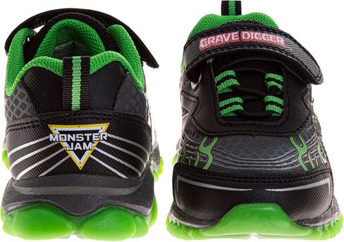 Josmo Kids Monster Jam Grave Digger LED Light Up Shoes Megalodon Monster Truck Shoes for Boys El Toro Loco (Sizes: 6-10 Toddler / 11-12 Little Kid) in Saudi Arabia