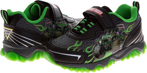 Josmo Kids Monster Jam Grave Digger LED Light Up Shoes Megalodon Monster Truck Shoes for Boys El Toro Loco (Sizes: 6-10 Toddler / 11-12 Little Kid) in Saudi Arabia