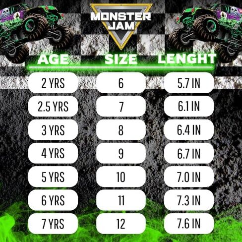 Josmo Kids Monster Jam Grave Digger LED Light Up Shoes Megalodon Monster Truck Shoes for Boys El Toro Loco (Sizes: 6-10 Toddler / 11-12 Little Kid) in Saudi Arabia