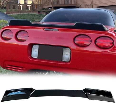 Rear Spoiler Compatible with Chevrolet Corvette C5 1997-2004 All Models ZR1 Extended Style Rear Trunk Lid Wing Spoiler (Gloss Black) in Saudi Arabia