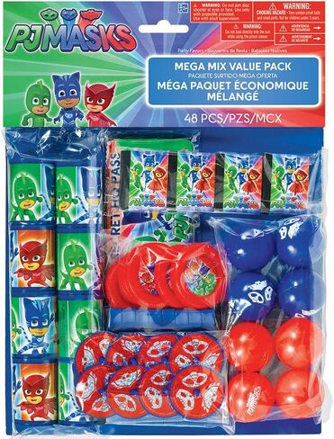 Adorable Multicolor PJ Masks Mega Mix Value Pack - 11.5" x 9" (Pack of 48) | Fun & Vibrant Design | Perfect for Kid's Party Favor in Saudi Arabia