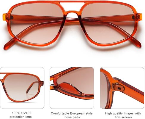 SOJOS Aviator Sunglasses for Women & Men, Retro, Double Bridge, Trendy lightweight, 90s Shades SJ2247 in Saudi Arabia