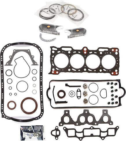MA-5741120665-6 مجموعة حشية كاملة حلقات محامل متوافقة مع/لـ 88-90 Honda Prelude S 2.0L SOHC B20A3 in Saudi Arabia