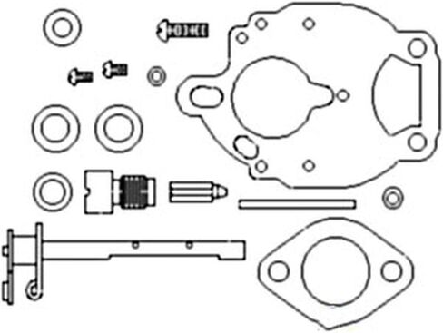 RAParts ZCK17 New Basic Carburetor Kit Fits Allis Chalmers Tractor Models D17 WD45 in Saudi Arabia