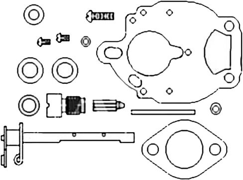 RAParts ZCK17 New Basic Carburetor Kit Fits Allis Chalmers Tractor Models D17 WD45 in Saudi Arabia