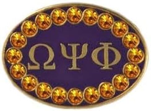 أزرار أكمام أوميغا Psi 1911 Phi Fraternity - مجوهرات بأحرف يونانية من الكريستال الحجري، هدية أدوات يونانية OPP in Saudi Arabia