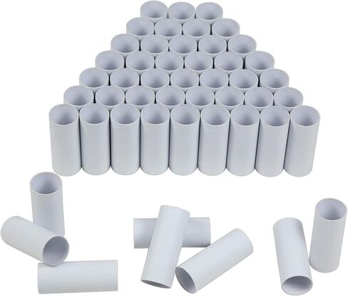 HESESOH 50 Pack Cardboard Tubes for Crafts - 1.57 x 3.94 Inches - Brown Toilet Paper Empty Rolls Round Thick Tubes Sturdy for Classroom Family Handmade DIY Projects in Saudi Arabia