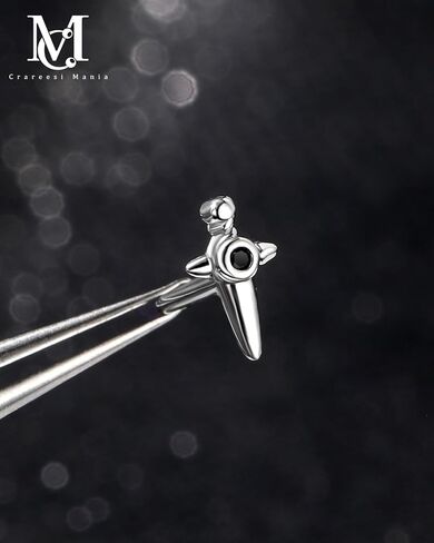 CM Crareesi Mania Nose Studs Pack 316L Surgical Steel L Shaped Nose Piercing Jewelry 20G Nostril Piercing Jewelry for Women Men Halloween Nose Piercing Studs in Saudi Arabia
