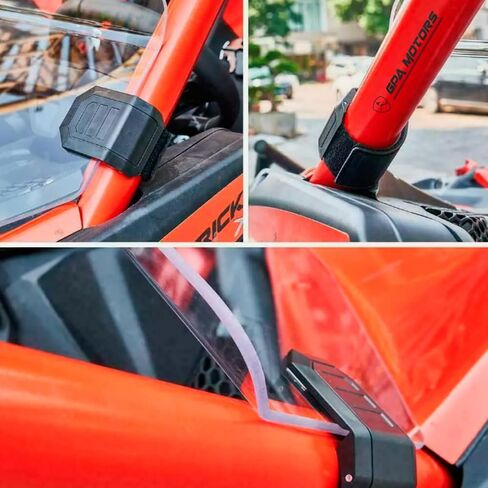 Half Front Windshield Tough PC Fits Can-Am Maverick X3 XRS Turbo (2017-2024) in Saudi Arabia