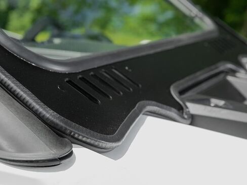 SuperATV Glass Windshield for 2020-2024 Polaris RZR PRO XP/PRO XP 4 | Lightly Tinted to Reduce Glare | Manual Wiper Included | Built-In Vent | DOT-Approved | Perfect Scratch Resistance in Saudi Arabia