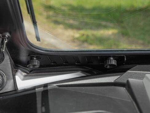 SuperATV Glass Windshield for 2020-2024 Polaris RZR PRO XP/PRO XP 4 | Lightly Tinted to Reduce Glare | Manual Wiper Included | Built-In Vent | DOT-Approved | Perfect Scratch Resistance in Saudi Arabia