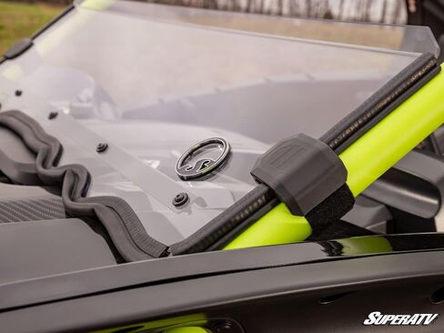 SuperATV Scratch Resistant Half Windshield for Segway Villain, XR Optic Hard Coating, 1/4" Polycarbonate 250x Stronger than Glass, Superior Protection and Sleek Style, USA Made in Saudi Arabia