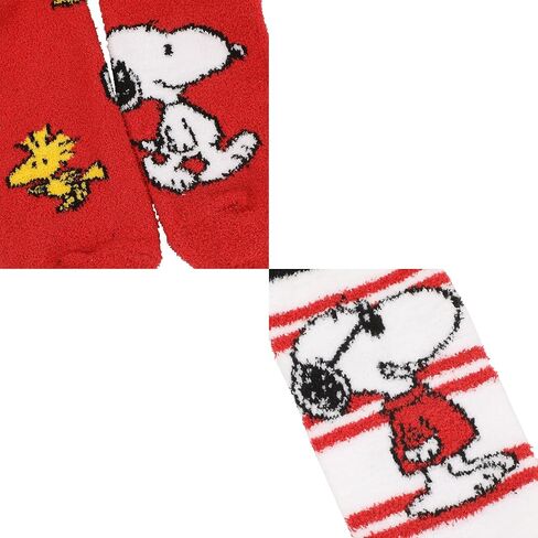 Bioworld Peanuts Snoopy and Woodstock Womens Chenille Crew Socks in Saudi Arabia