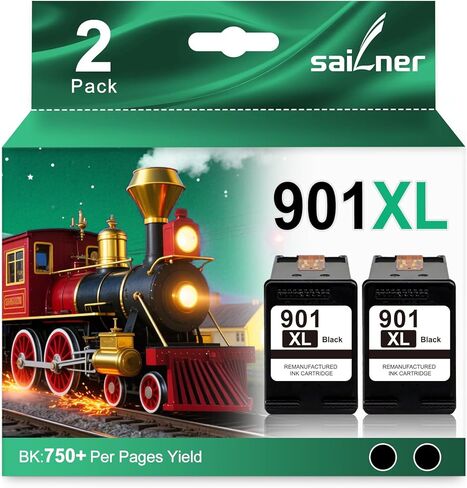 خراطيش حبر SAILNER 200XL استبدال خرطوشة الحبر المعاد تصنيعها لإبسون 200 200XL 200 XL T200 لخراطيش حبر Epson XP-400 XP-410 XP-300 XP-310 XP-200 WF-2540 200XL (10 عبوات) in Kuwait