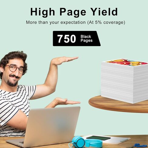 خراطيش حبر SAILNER 200XL استبدال خرطوشة الحبر المعاد تصنيعها لإبسون 200 200XL 200 XL T200 لخراطيش حبر Epson XP-400 XP-410 XP-300 XP-310 XP-200 WF-2540 200XL (10 عبوات) in Kuwait