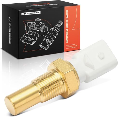 مستشعر درجة حرارة سائل تبريد المحرك A-Premium [1 دبابيس] متوافق مع سلسلة Jeep ZJ Grand Cherokee 1993-1996، سلسلة YJ Wrangler 1994-1995، XJ Series Cherokee 1992-1996 in Saudi Arabia