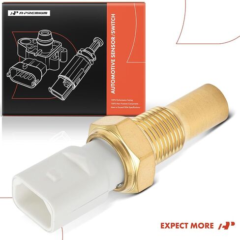 مستشعر درجة حرارة سائل تبريد المحرك A-Premium [1 دبابيس] متوافق مع سلسلة Jeep ZJ Grand Cherokee 1993-1996، سلسلة YJ Wrangler 1994-1995، XJ Series Cherokee 1992-1996 in Saudi Arabia