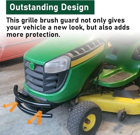 واقي فرشاة المصد الأمامي متوافق مع John Deere 100 Series 102 115 125 135 145 155C 190C D100 D110-D170 L100 L105 L107 LA175 G110 X110 X120 X125 جزازة العشب حديقة جرار in Kuwait