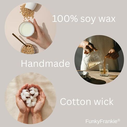 FunkyFrankie 50th Birthday Gift for Women – Funny Gift Idea | 10oz Soy Wax, Essential Oils, Hidden Message Inside | 1975 Born Gifts, 50 Year Old Mom, Sister, Friend | Handmade, Designed in Europe in Saudi Arabia