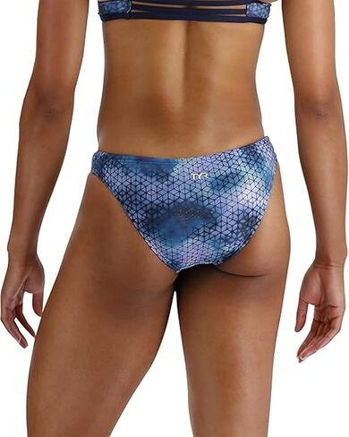 TYR Women's Durafast Elite Classic Bikini Swimsuit Bottom, Blue Ice, Medium in Saudi Arabia