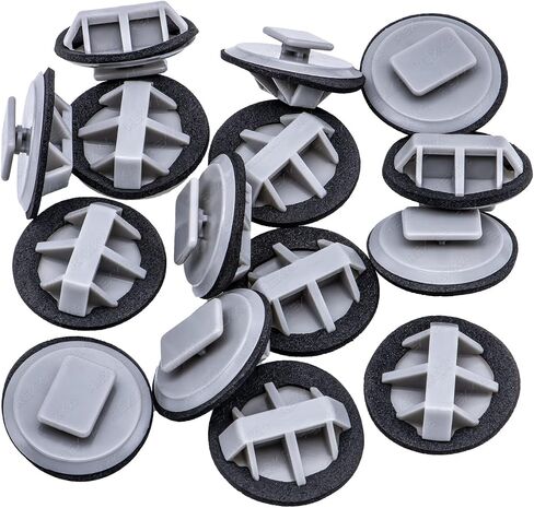 Rexka 15pcs Rocker Molding Clip Gray Nylon for BP4L-51-SJ3 Mazda 2 3 5 6 CX-3 CX-5 CX-9 MX-5 Miata BP4L51SJ3 in Saudi Arabia