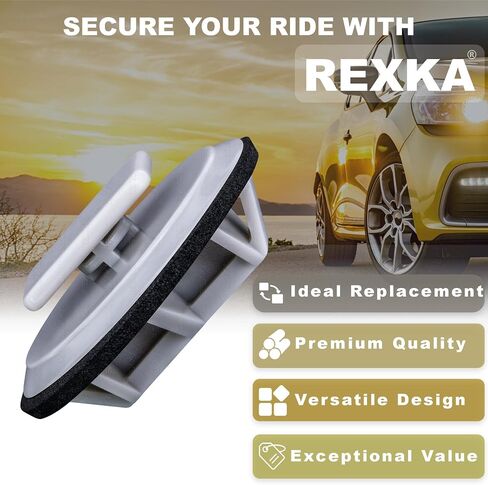 Rexka 15pcs Rocker Molding Clip Gray Nylon for BP4L-51-SJ3 Mazda 2 3 5 6 CX-3 CX-5 CX-9 MX-5 Miata BP4L51SJ3 in Saudi Arabia