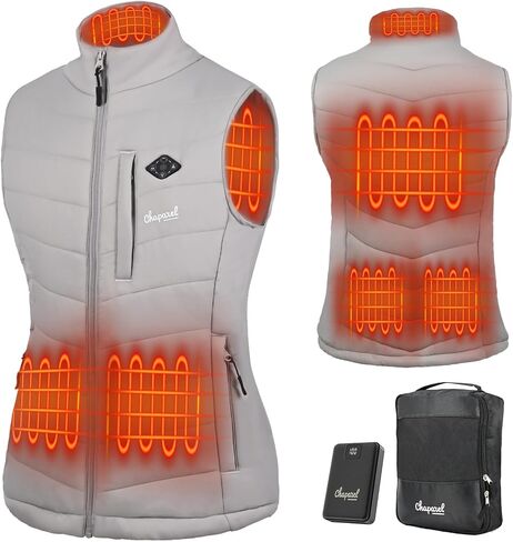 Women’s Heated Vest with Battery Pack Included, 7.4V Smart Washable Rechargeable Electric Lightweight Heating Vest in Saudi Arabia