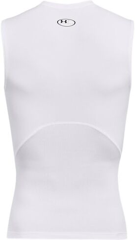 Under Armour Men's Armour HeatGear Compression Sleeveless T-Shirt, (475) Carolina Blue / / White, Medium in Saudi Arabia