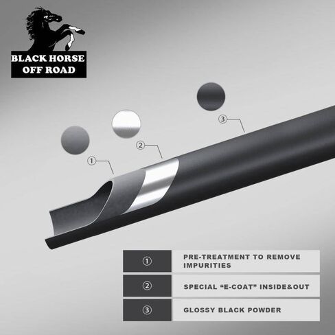 Black Horse Grille Brush Bumper Guard Modular Black Compatible with 2005-2015 Toyota Tacoma-17A096400MA in Saudi Arabia