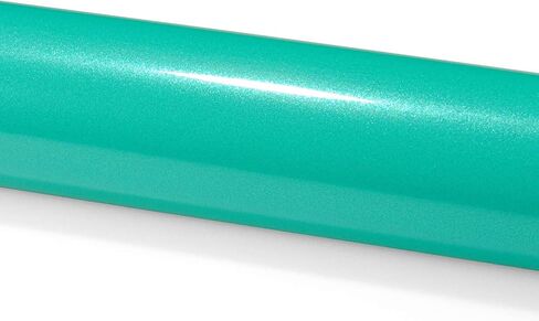 1FTx5FT PET Super Gloss Metallic Teal High Glossy Vinyl Wrap Auto Car Sticker Decal Film Sheet Bubble Free Air Release Technology with Tool Set in Saudi Arabia