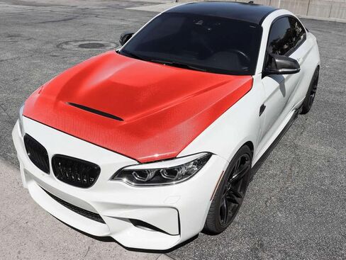 24"x60" (2FTx5FT) 5D Carbon Fiber Textured Red High Gloss Vinyl Wrap Auto Car Sticker Decal Film Sheet Bubble Free Air Release Technology with Tool Kit in Saudi Arabia