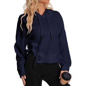 DITOK هوديس كبيرة الحجم للنساء والفتيات من القطن Y2K بلوفر بلوزات عصرية مريحة بقلنسوة للسفر في الخريف والشتاء in Kuwait